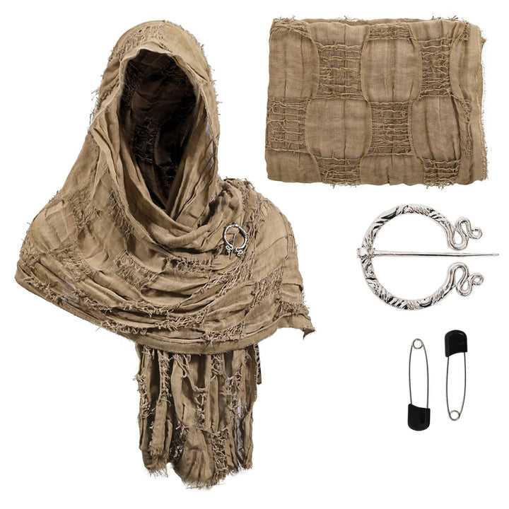 RuneWrap - Bufanda Medieval Con Capucha