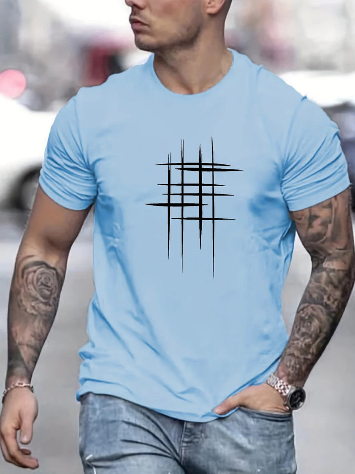 Pantazis - Elegante Camiseta De Cuello Redondo Con Estampado Gráfico
