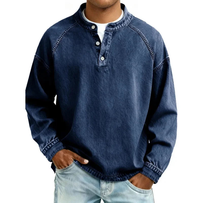 Stuart - Camisa Vintage Con Botones
