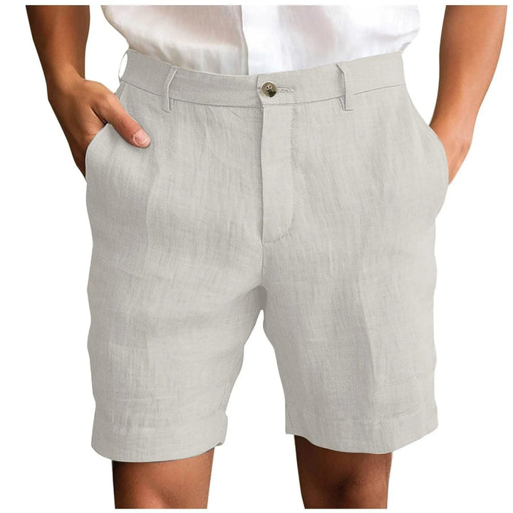 Fotis - Pantalones Cortos Elegantes De Lino