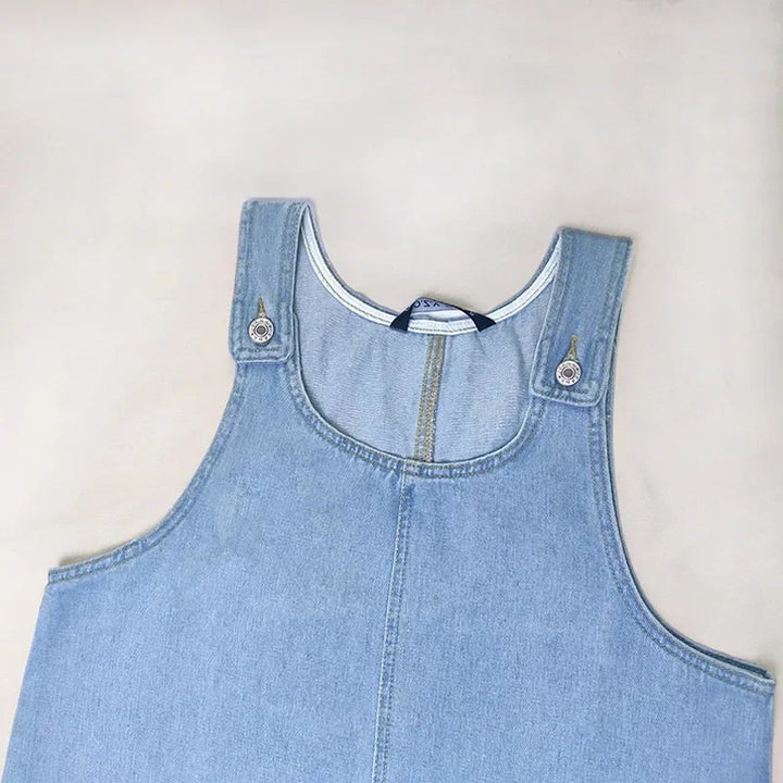 Malwina - Vestido De Verano Práctico y Ligero en Denim