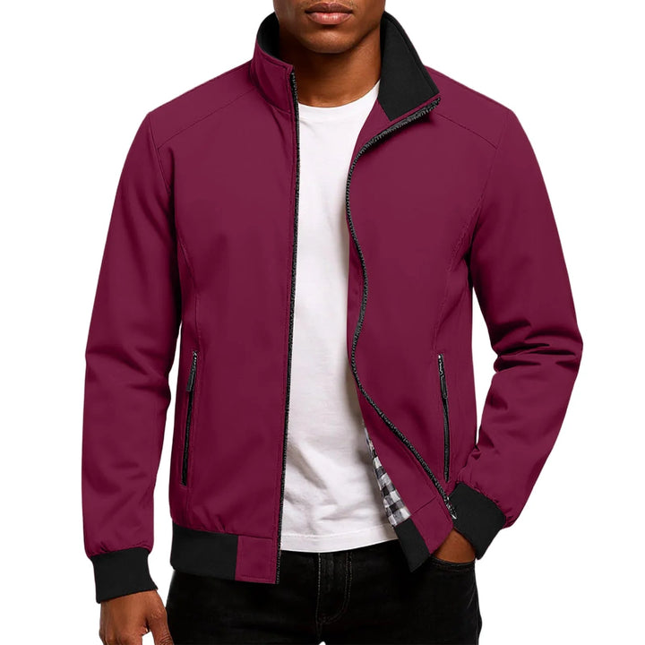 Zynkal - Chaqueta Bomber Con Cuello Alto