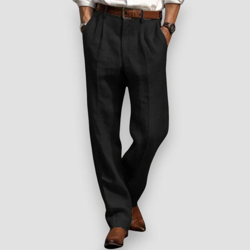 Alexei - Pantalones Clásicos De Lino