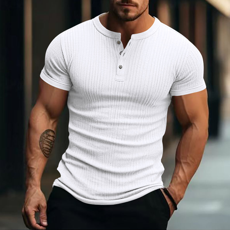 Wilburn - Elegante Camiseta De Manga Corta