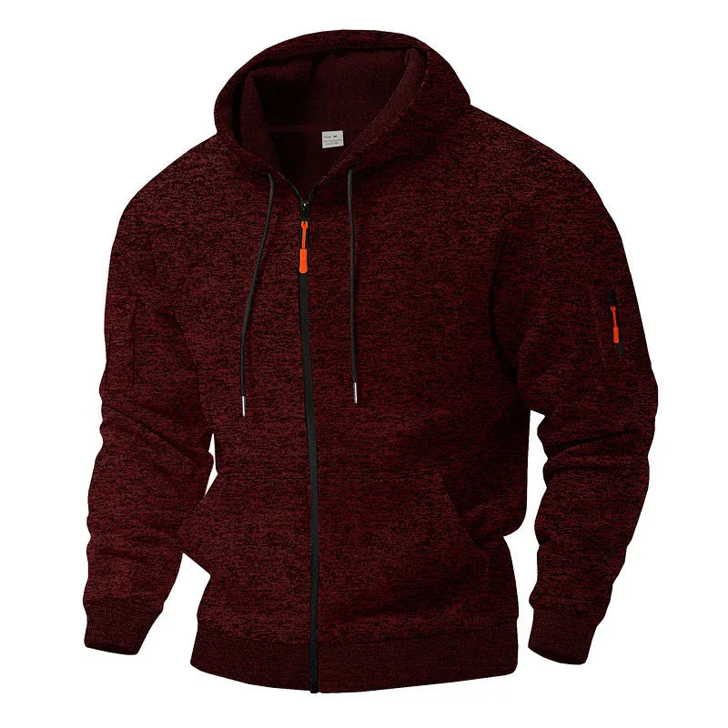 Jesson - Elegante Chaqueta Con Capucha De Forro Polar