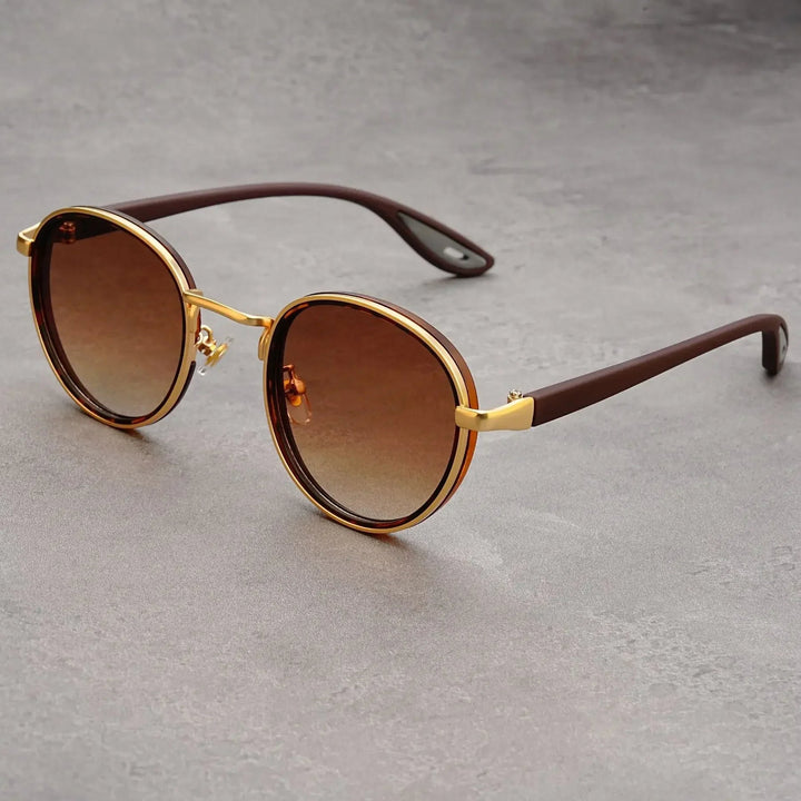 NoirGlow - Gafas de Sol Circulares Luxe Eclipse