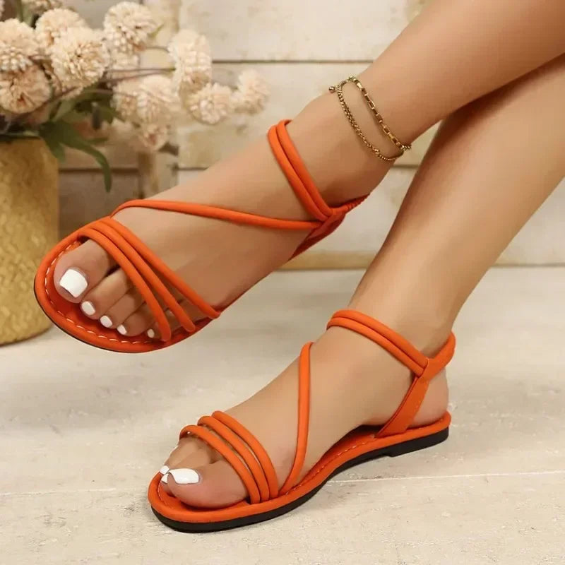 Suyeon - Sandalias Con Tiras Elásticas