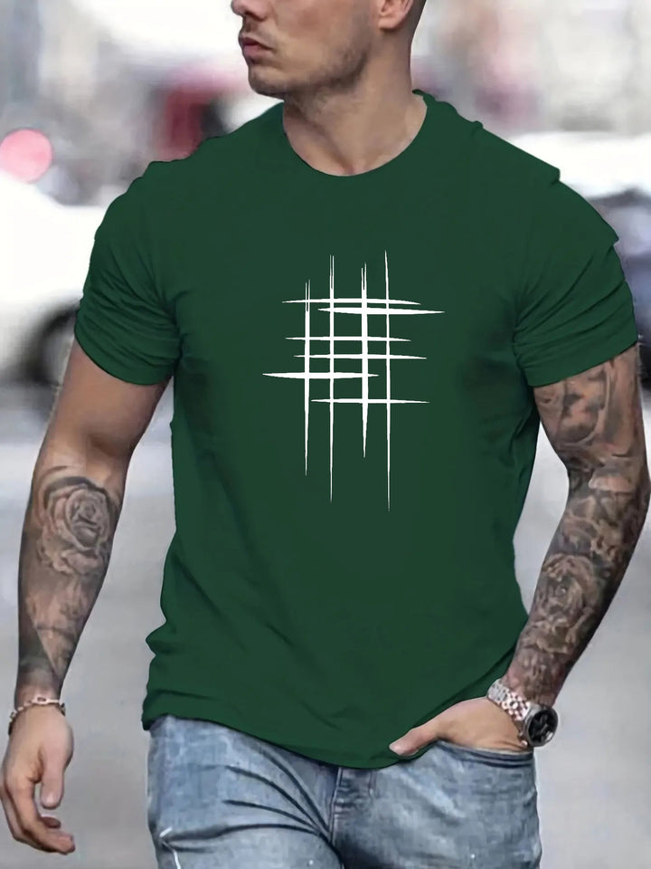 Pantazis - Elegante Camiseta De Cuello Redondo Con Estampado Gráfico