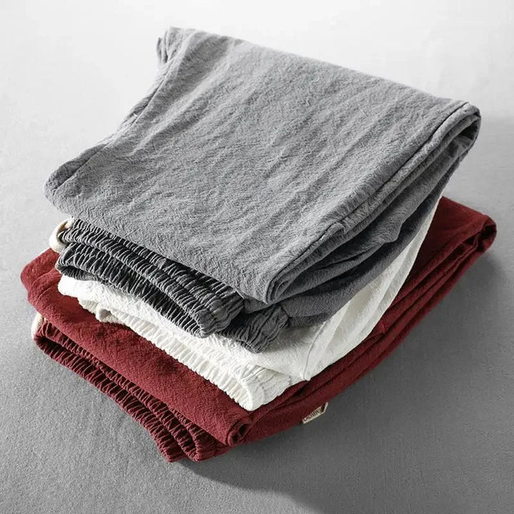Clarke - Pantalón Informal De Lino Con Cintura Ajustable