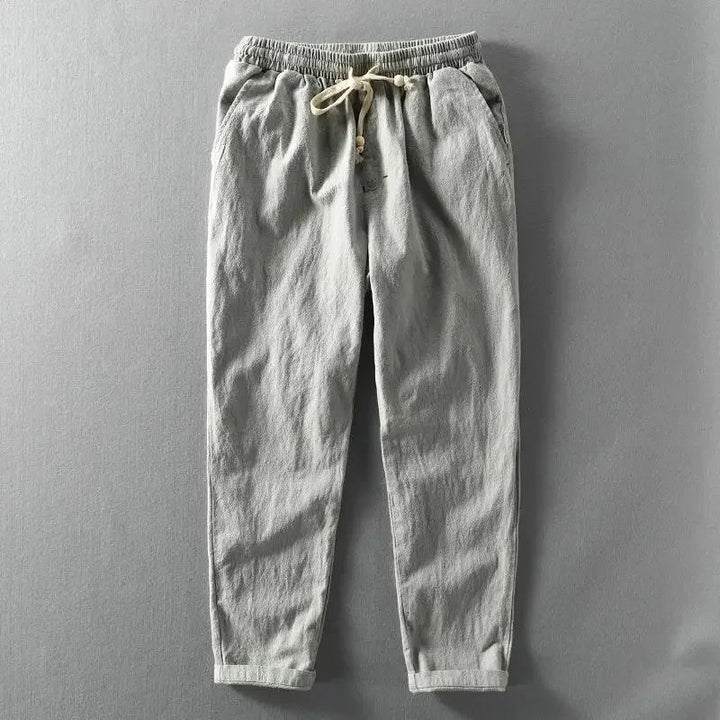Clarke - Pantalón Informal De Lino Con Cintura Ajustable