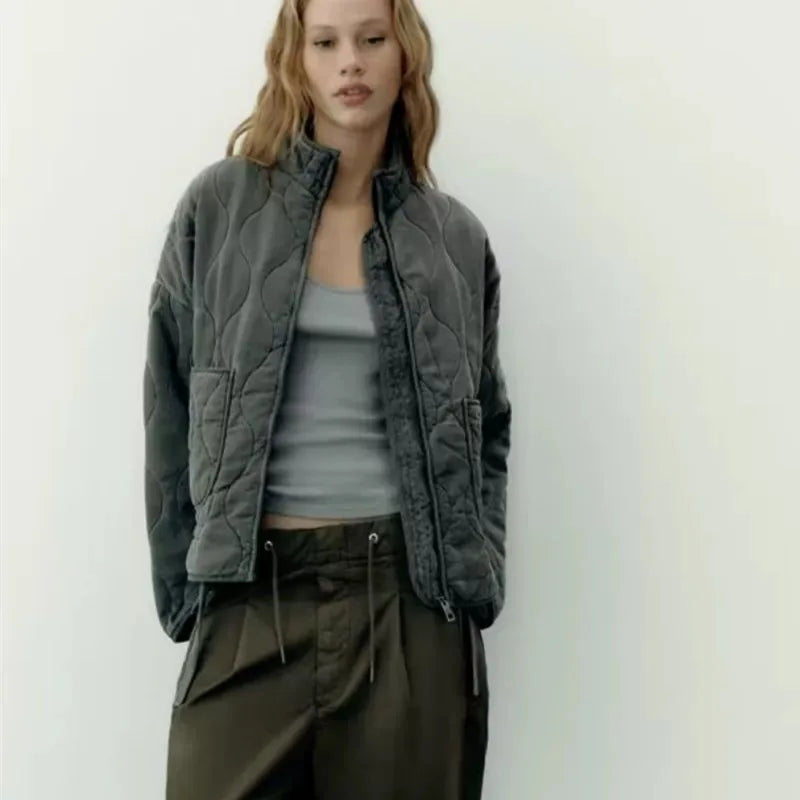 Pascale - Chaqueta Vintage de Algodón Acolchado