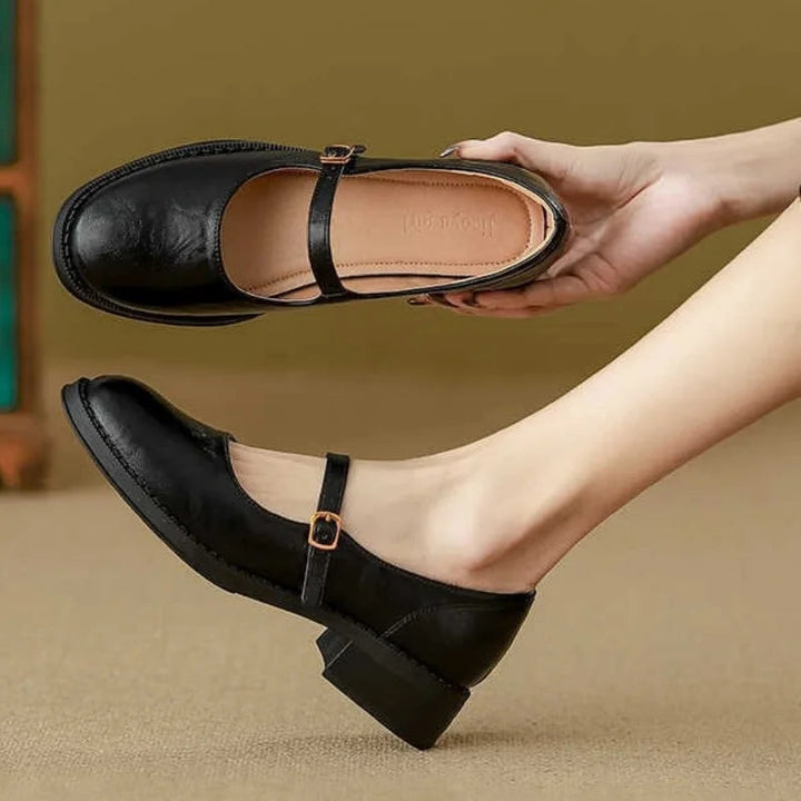 Donia - Cómodos Zapatos De Piel Con Correa