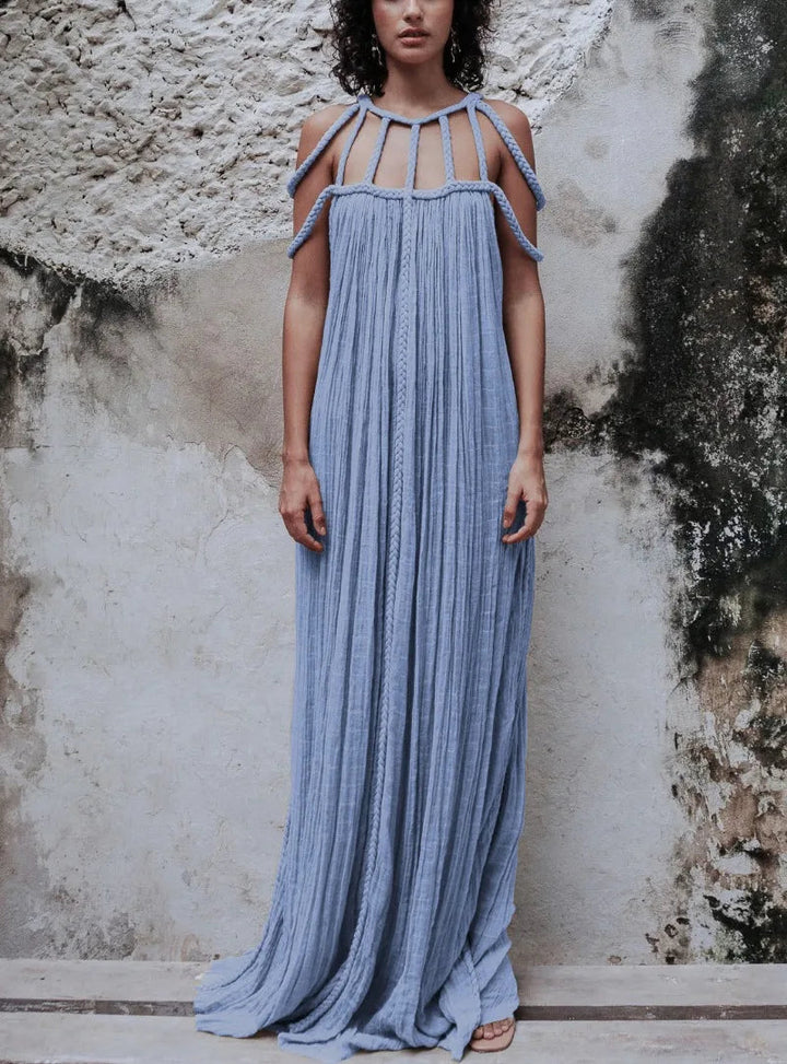 Nuriya - Vestido Largo sin Mangas y sin Espalda