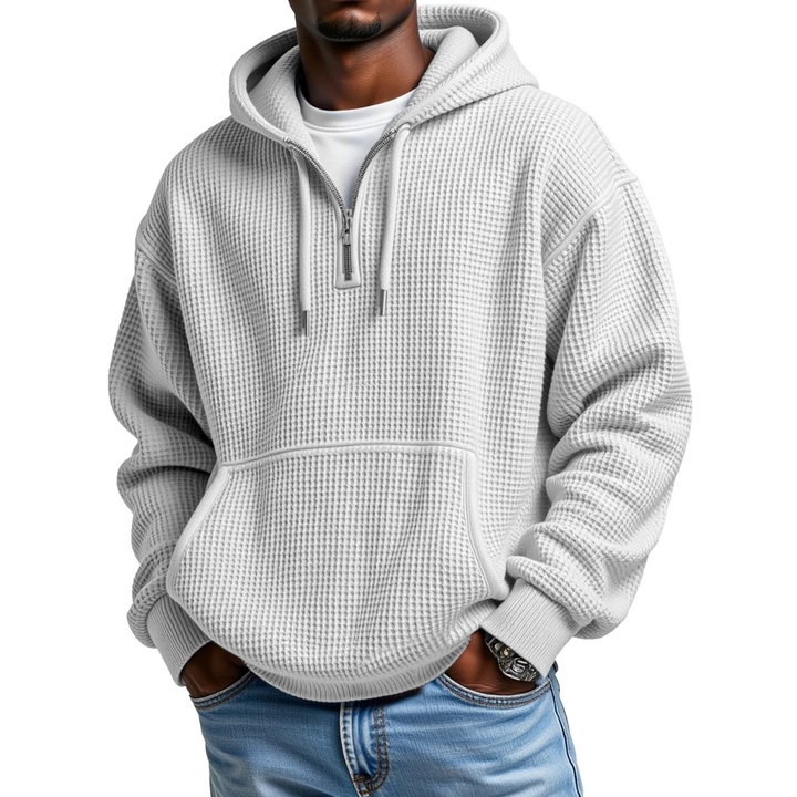 Mackenzie - Sudadera Con Capucha De Manga Larga De Punto Tipo Waffle