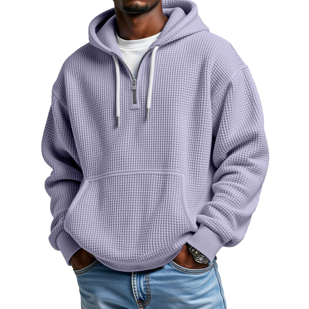 Mackenzie - Sudadera Con Capucha De Manga Larga De Punto Tipo Waffle