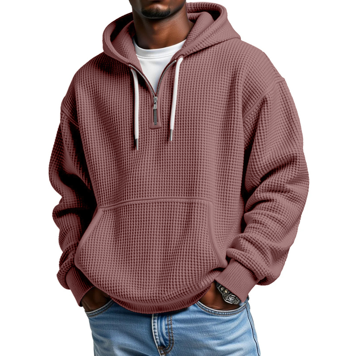 Mackenzie - Sudadera Con Capucha De Manga Larga De Punto Tipo Waffle