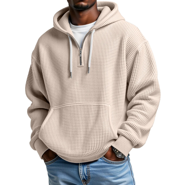 Mackenzie - Sudadera Con Capucha De Manga Larga De Punto Tipo Waffle
