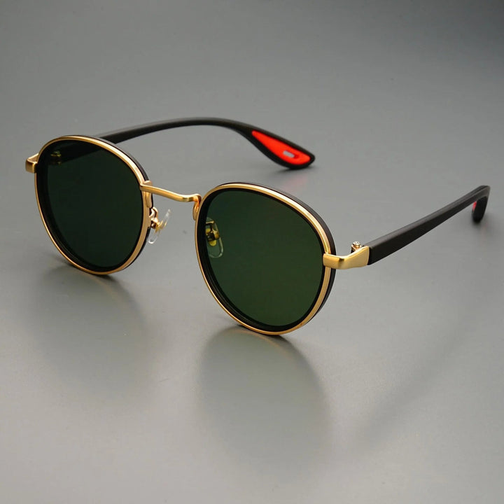 NoirGlow - Gafas de Sol Circulares Luxe Eclipse