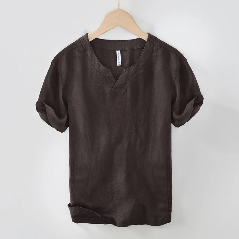 Lech - Camisa De Verano De Lino
