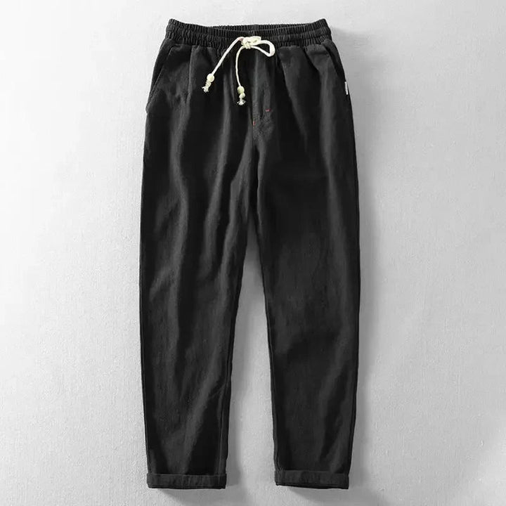 Clarke - Pantalón Informal De Lino Con Cintura Ajustable