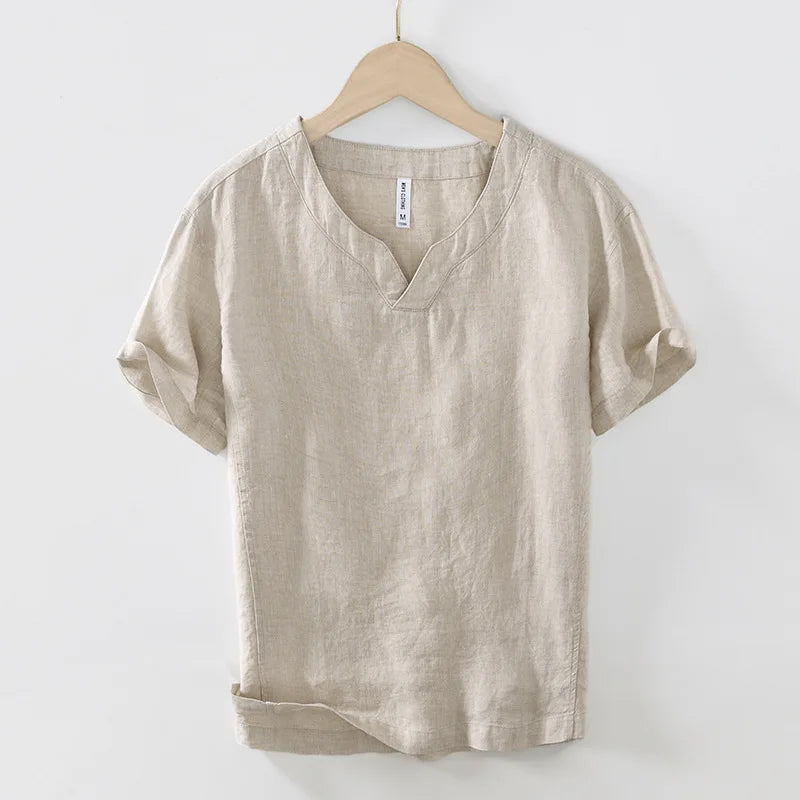 Lech - Camisa De Verano De Lino