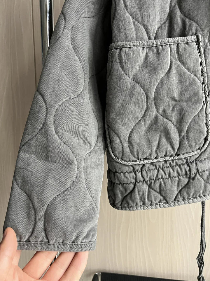 Pascale - Chaqueta Vintage de Algodón Acolchado