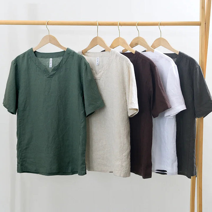 Lech - Camisa De Verano De Lino