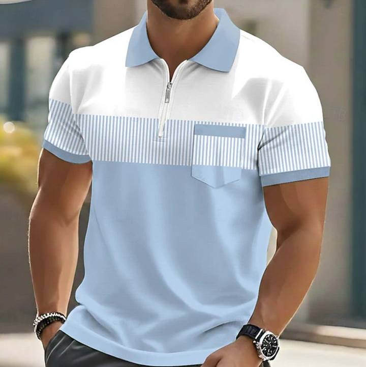Brett - Polo Elegante Con Cremallera