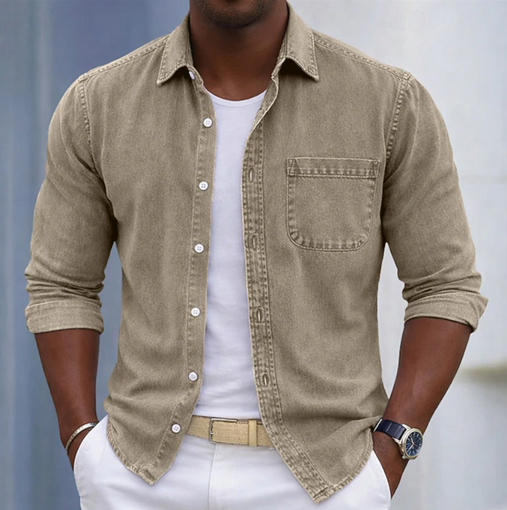 Kaick - Camisa De Manga Larga Con Botones