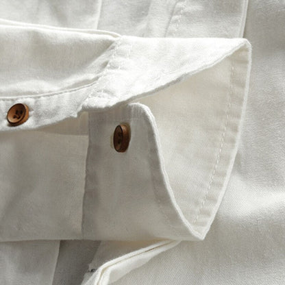 Hrvoje - Elegante Camisa Con Cuello Mao