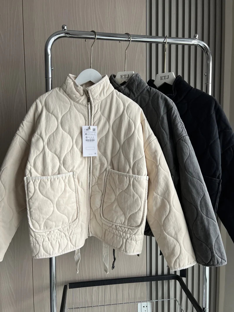 Pascale - Chaqueta Vintage de Algodón Acolchado