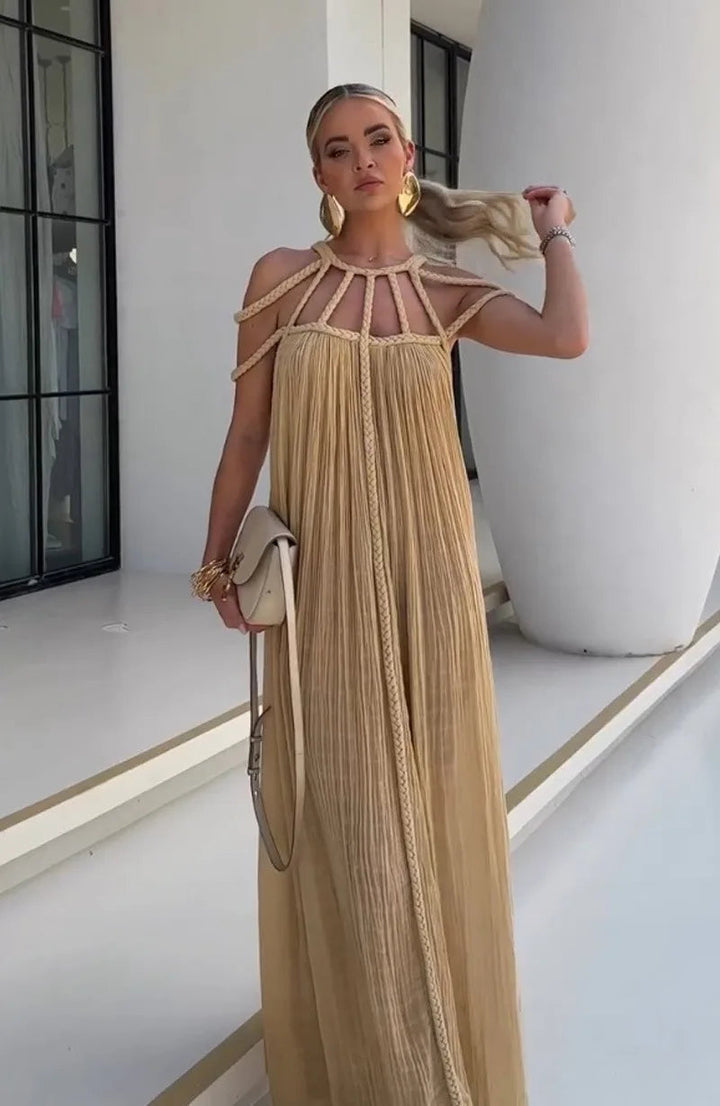 Nuriya - Vestido Largo sin Mangas y sin Espalda