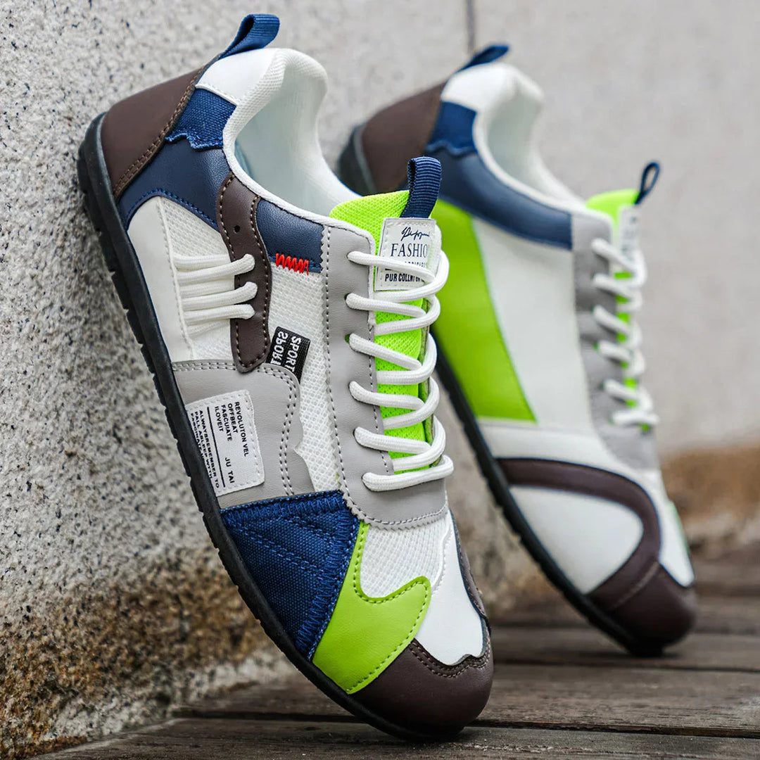 Reinders - Zapatillas Deportivas Con Cordones y Diseño Patchwork