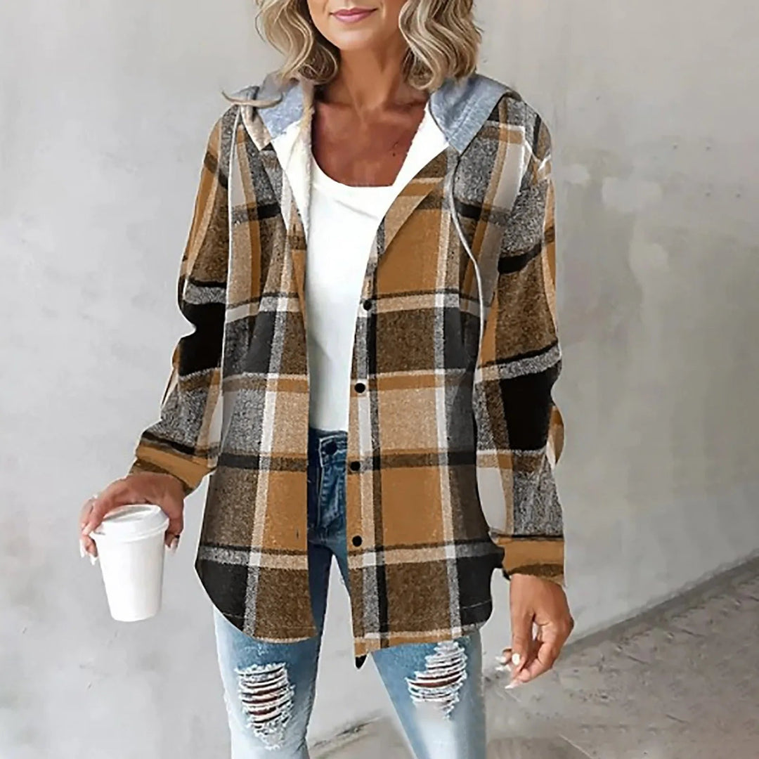 Gaynor - Chaqueta Con Estampado de Cuadros y Capucha Con Cordón