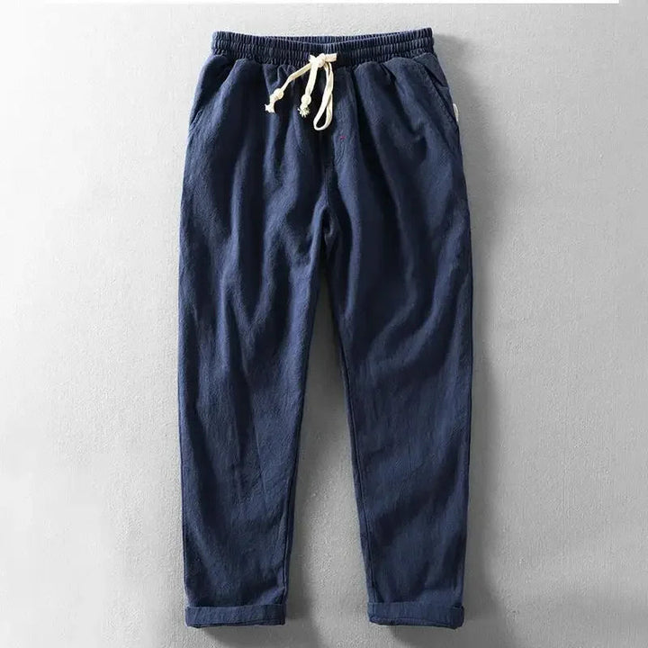 Clarke - Pantalón Informal De Lino Con Cintura Ajustable
