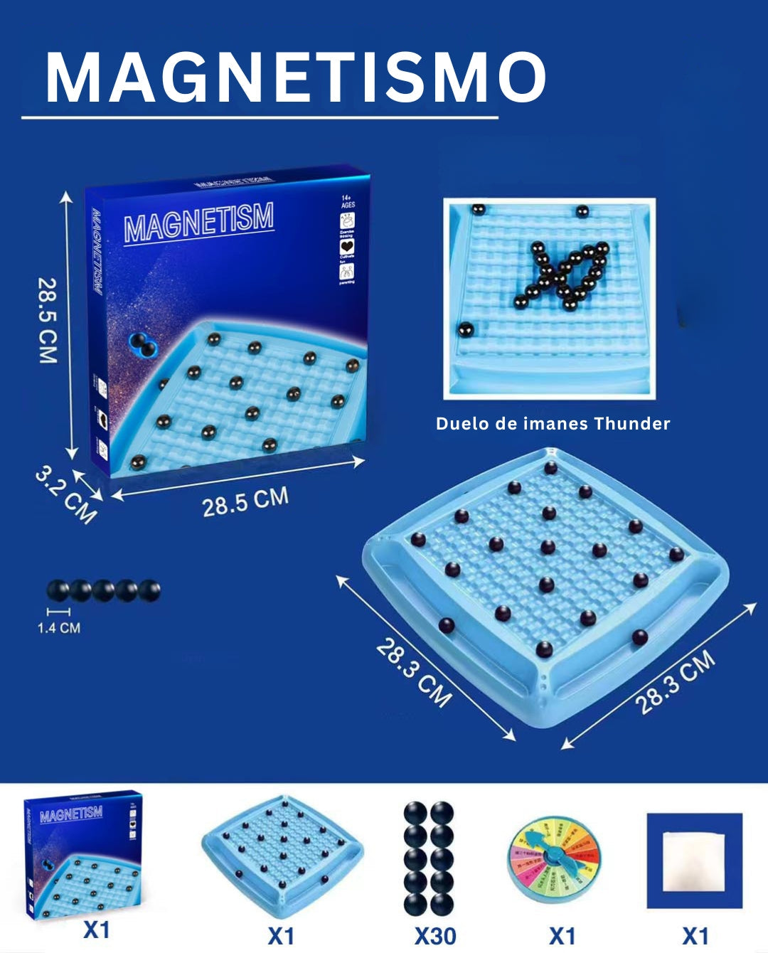 MagnoPlay - Juego De Mesa De Ajedrez Magnético Para Divertirse y Aprender
