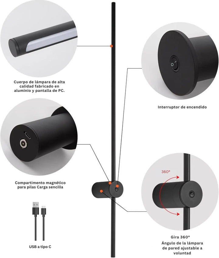 FlexiLight - Lámpara De Pared Con Diseño Moderno