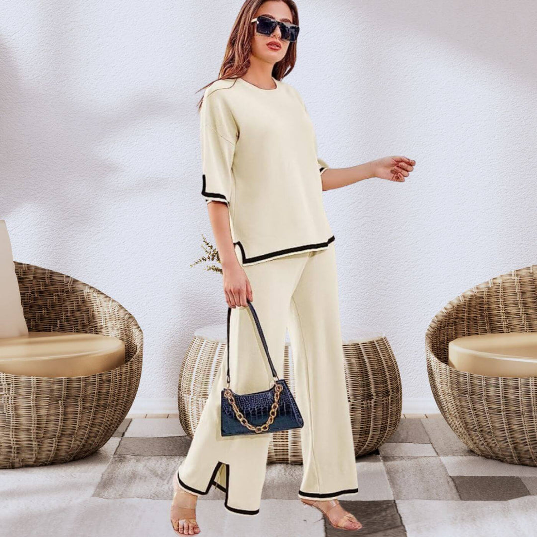 Heleta - Elegante Conjunto De Dos Piezas Tipo Capri