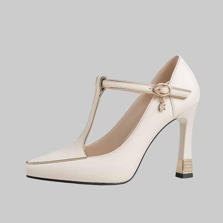 Avitia - Zapatos De Tacón Alto Con Correa En T y Hebilla