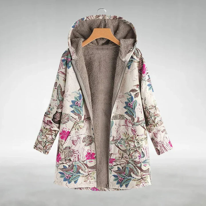 Panida - Elegante Chaqueta Polar Con Estampado Floral
