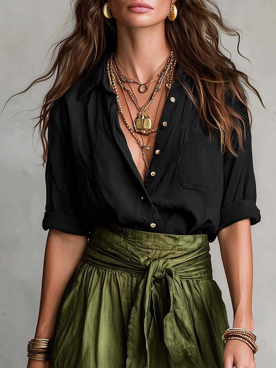 Virra - Conjunto De Camiseta y Falda Midi