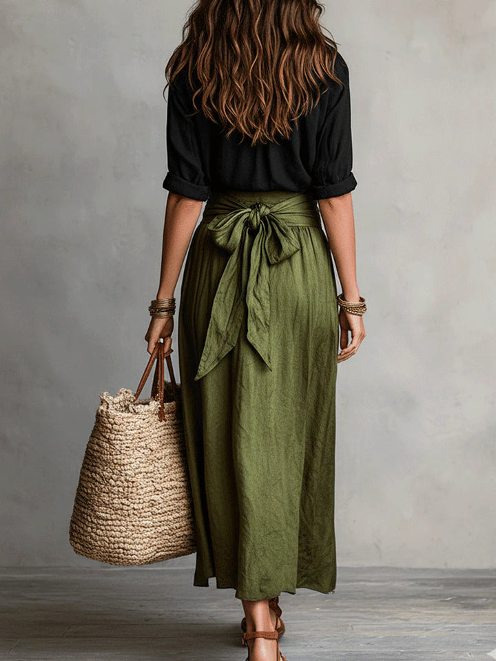 Virra - Conjunto De Camiseta y Falda Midi