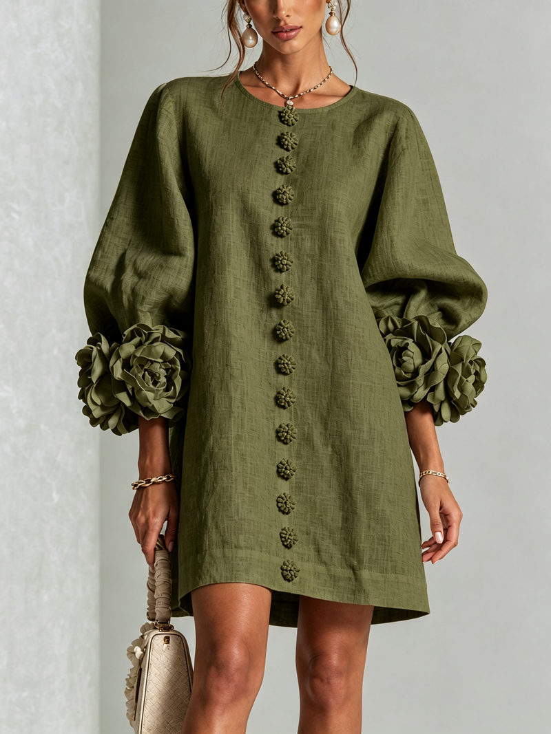 Hinan - Minivestido Con Estampado Floral