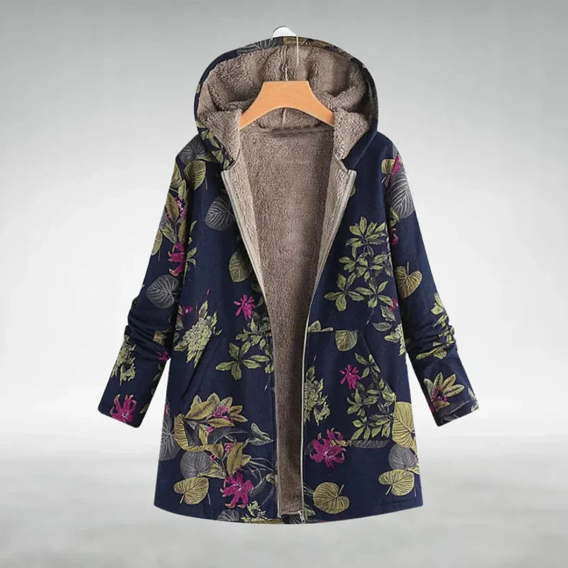 Panida - Elegante Chaqueta Polar Con Estampado Floral
