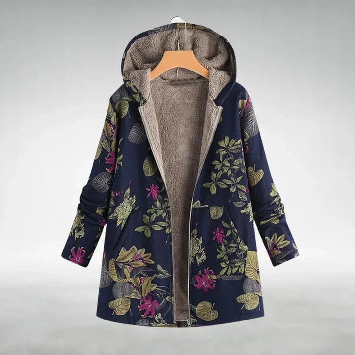 Panida - Elegante Chaqueta Polar Con Estampado Floral