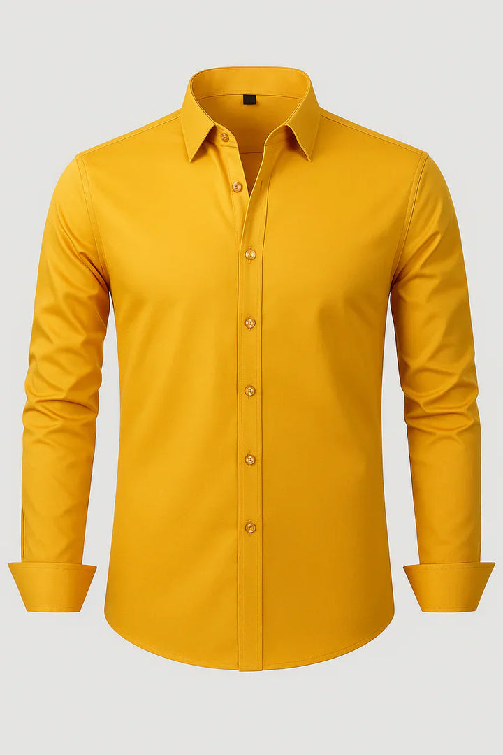 Bordon - Camisa Elástica Sin Planchar Con Botones