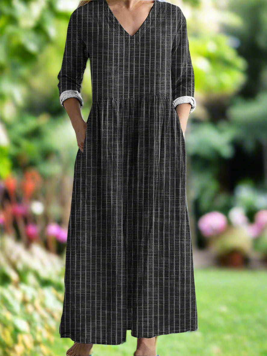Gregoria - Vestido Informal A Rayas