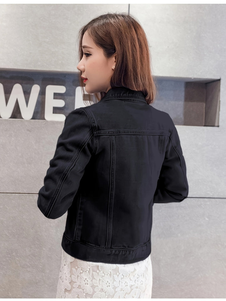 Rosalyn - Chaqueta Vaquera De Manga Corta Estilo Boho