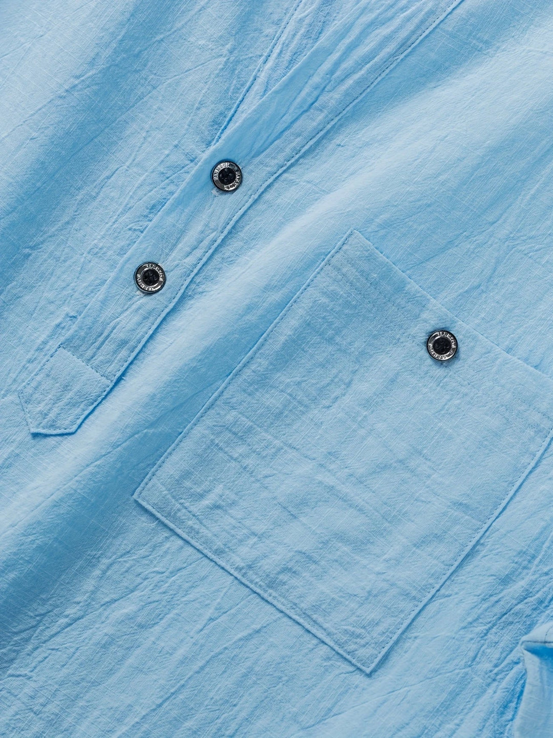 Markos - Camisa Informal De Manga Corta Con Botones