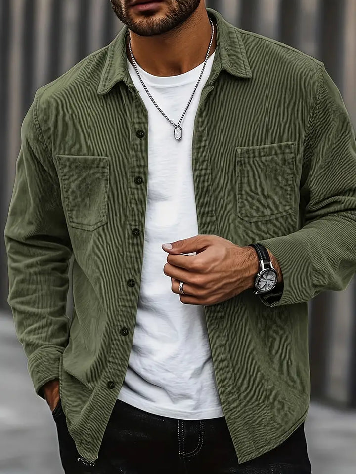 Rickey - Camisa Informal De Pana Con Botones